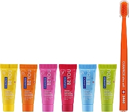 Set, orange - Curaprox Be You (toothpaste/10mlx6 + toothbrush) — photo N2