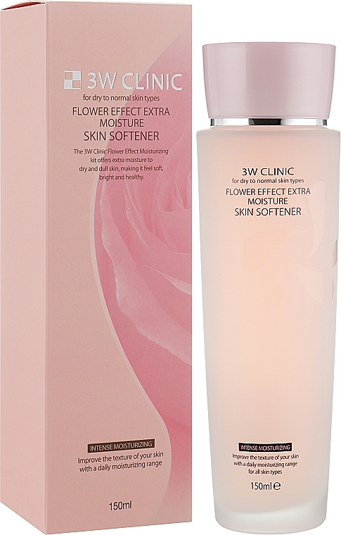 Deep Moisturizing Facial Tonic - 3W Clinic Flower Effect Extra Moisture Skin Softener — photo N2