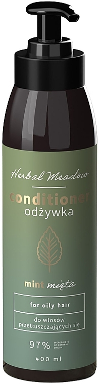 Oily Hair Conditioner 'Mint' - HiSkin Herbal Meadow Conditioner Mint — photo N1