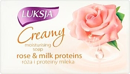 Fragrances, Perfumes, Cosmetics Cream-Soap "Rose and Milk Proteins" - Luksja Creamy Rose & Milk Proteins Soap