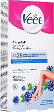 Fragrances, Perfumes, Cosmetics Wax Strips for Sensitive Skin with Vitamin E and Almond Oil - Veet