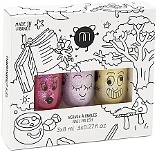 Fragrances, Perfumes, Cosmetics Set - Nailmatic Magic Forest Kids Set (nail/polish/3x8ml)