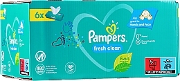 Fragrances, Perfumes, Cosmetics Baby Wet Wipes "Baby Fresh Clean", 6x80 pcs - Pampers