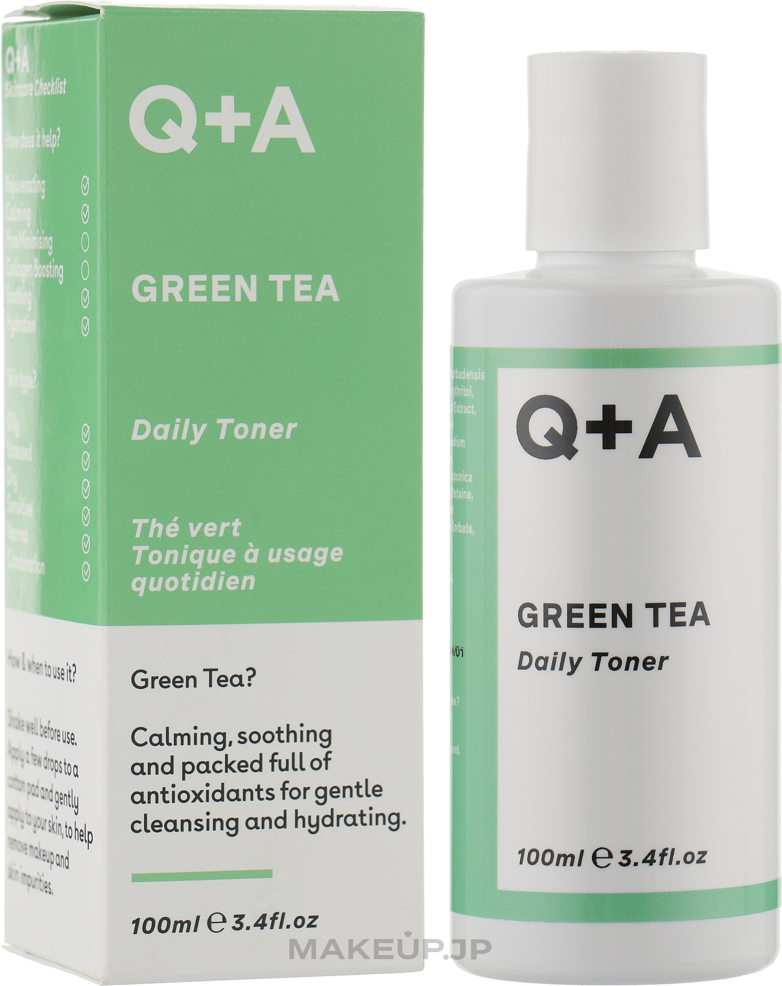 Green Tea Toner - Q + A Green Tea Daily Toner — photo 100 ml