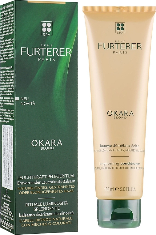 Natural Blonde & Color-Treated Hair Conditioner - Rene Furterer Okara Blond Brightening Conditioner — photo N1