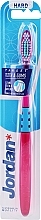 Toothbrush Hard Target, pink with blue - Jordan Target Teeth & Gums Hard — photo N3