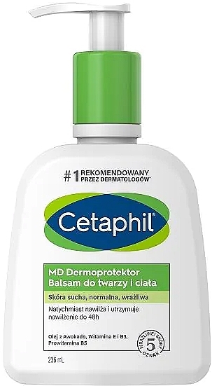 Face and Body Balm with Pump - Cetaphil MD Dermoprotektor Balsam — photo N1