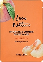Smoothing Peach Sheet Mask - Oriflame Love Nature Hydrate & Soothe Sheet Mask — photo N1