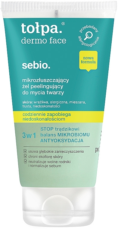 Cleansing Gel - Tolpa Dermo Face Micro Exfoliating Facial Cleansing Gel — photo N4