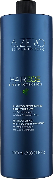 Repairing Shampoo - Seipuntozero Hairzoe Restorative Preparatory Shampoo — photo N1