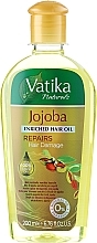 Hair Oil - Dabur Vatika Jojoba Enriched Hair Oil Repairs Hair Damage — photo N1