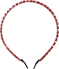 Fragrances, Perfumes, Cosmetics Hair Hoop with Crystals, FA-5661, red - Donegal