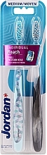 Fragrances, Perfumes, Cosmetics Toothbrush Medium, blue-gray - Jordan Individual Reach Medium