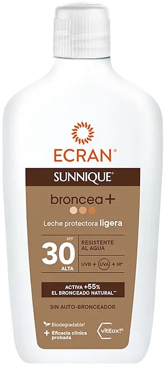 Sunscreen Body Milk - Sunnique Broncea+ SPF30 Screen — photo N1