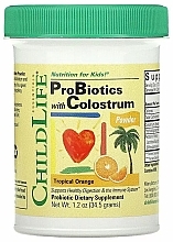 Fragrances, Perfumes, Cosmetics Orange-Flavored Colostrum Probiotic for Kids - Child Life Probiotics With Colostrum