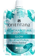 Fragrances, Perfumes, Cosmetics Natural Face Mask "Blue Hotunia" - Orientana Blue Hotunia Glow Natural Face Mask