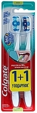 Fragrances, Perfumes, Cosmetics Medium Toothbrush 360 "Super Clean", 1+1, blue + purple - Colgate