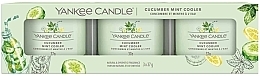 Scented Candle Set - Yankee Candle Cucumber Mint Cooler (candle/3x37g) — photo N1