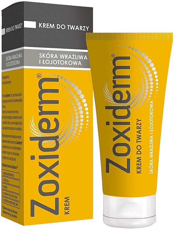 Facial Cream for Sensitive & Seborrheic Skin - Aflofarm Zoxiderm Face Cream — photo N1