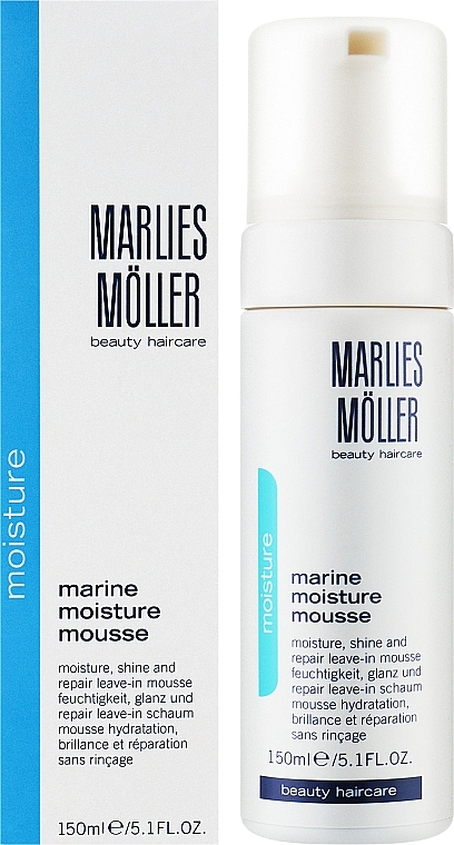 Moisturizing Hair Foam-Mousse - Marlies Moller Marine Moisture Mousse — photo N2