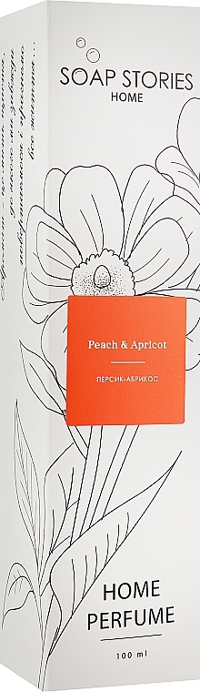 Peach & Apricot Reed Diffuser - Soap Stories Peach & Apricot — photo N1