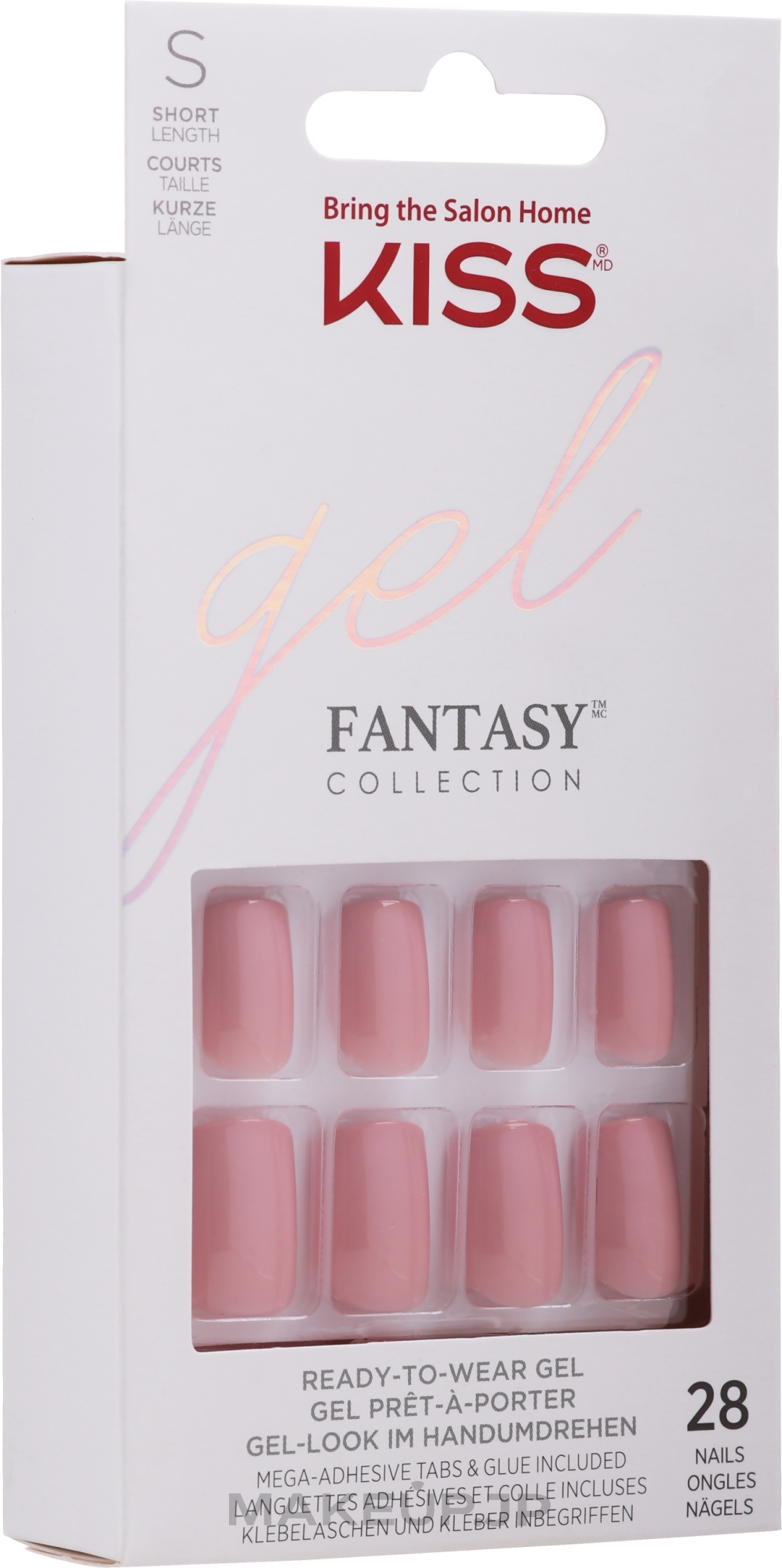 Ready-To-Wear Gel, 28 psc - Kiss Gel Fantasy Ready To Wear Gel — photo 60674