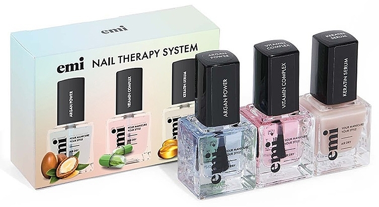 Set - Emi Set Nail Therapy System (nail/ser/3x9ml) — photo N1