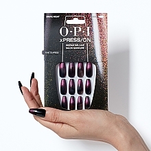 False Nail Set - OPI Xpress/On Swipe Night — photo N10