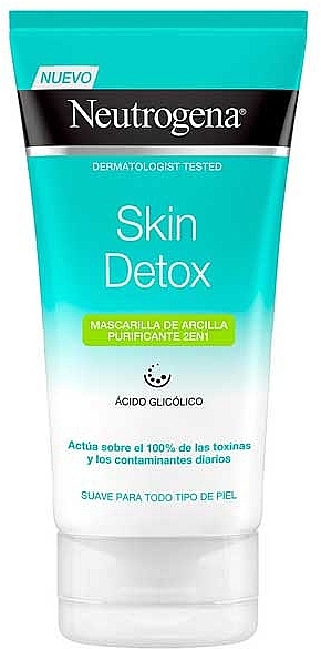 Facial Mask - Neutrogena 2in1 Purifying Clay Mask Skin Detox — photo N1