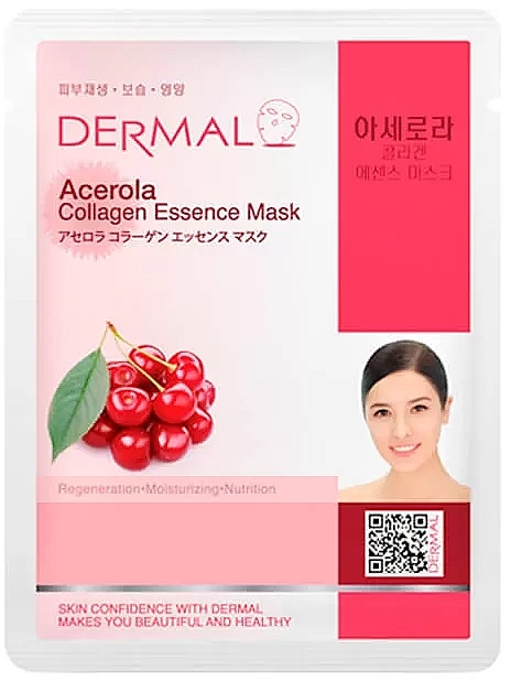 アセロラ配合コラーゲンシートフェイスマスク - Dermal Acerola Collagen Essence Mask — photo N1