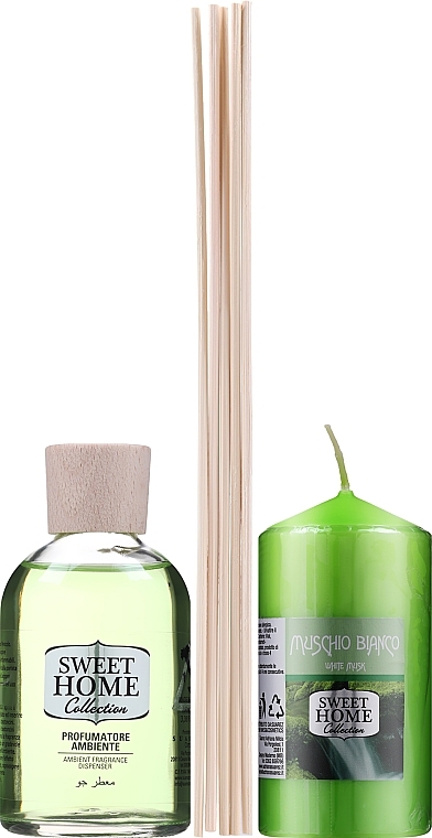 Set - Sweet Home Collection White Musk Home Fragrance Set (diffuser/100ml + candle/135g) — photo N2