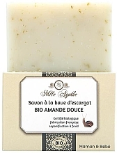 Fragrances, Perfumes, Cosmetics Organic Snail Mucin Soap "Sweet Almond" - Mlle Agathe