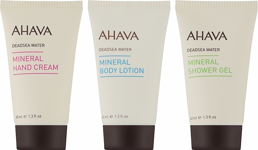 Set - Ahava Be Unexpected Holiday 2023 Three’s A Charm Set (h/cr/40ml + b/lot/40ml + sh/gel/40ml) — photo N2