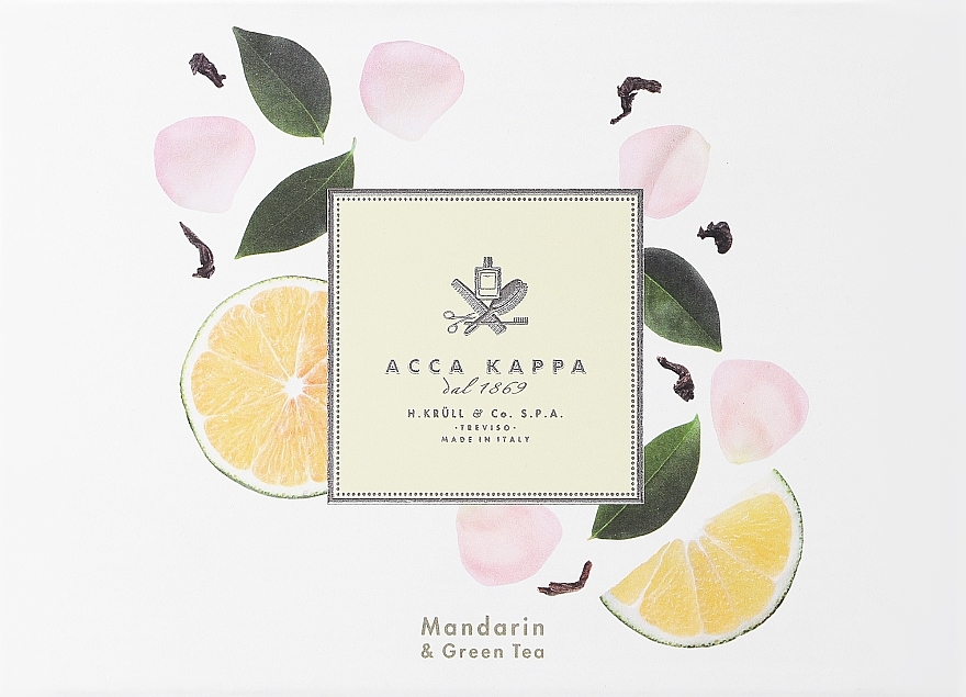 Acca Kappa Mandarin & Green Tea - Set (edp/50 ml + soap/150 g) — photo N1