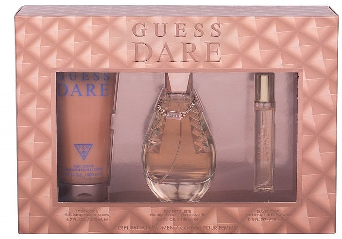 Guess Dare - Set (edt/100ml + edt/15ml + b/lot/200ml) — photo N1