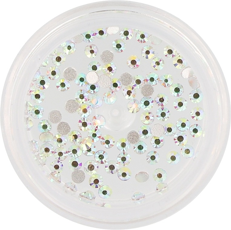 Zirconia Nail Crystals, size L, opal - Deni Carte — photo N1