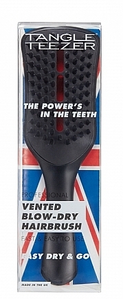 Vent Hair Brush - Tangle Teezer Easy Dry & Go Jet Black — photo N3