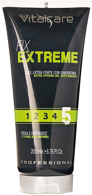 Extra Strong Hold Gel with Keratin - Vitalcare Professional Extra Strong Hold Gel — photo N1