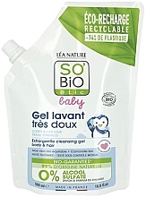 Fragrances, Perfumes, Cosmetics Gentle Baby Cleansing Gel & Shampoo 2-in-1 - So'Bio Etic Baby 2in1 Gentle Cleansing Gel & Shampoo (doypack)