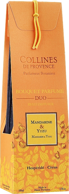 Mandarin & Yuzu Reed Diffuser - Collines de Provence Bouquet Aromatique Mandarine & Yuzu — photo N1
