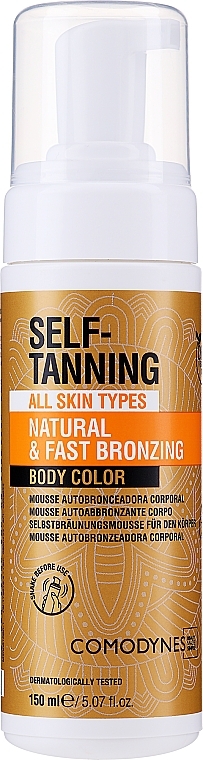 Self-Tanning Body Mousse - Comodynes Self-Tanning Natural & Uniform Body Color — photo N1