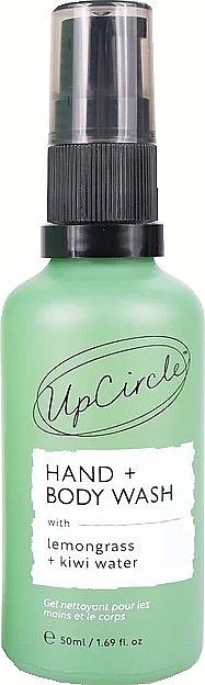 Hand & Body Soap - UpCircle Hand & Body Wash with Lemongrass + Kiwi Water Travel Size (mini size) — photo N1