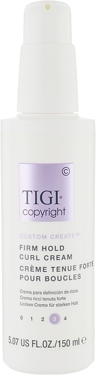 Curly Hair Strong Hold Cream - Tigi Copyright Firm Hold Curl Cream — photo N1