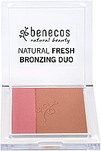 Fragrances, Perfumes, Cosmetics Face Blush-Bronzer - Benecos Natural Fresh Bronzing Duo