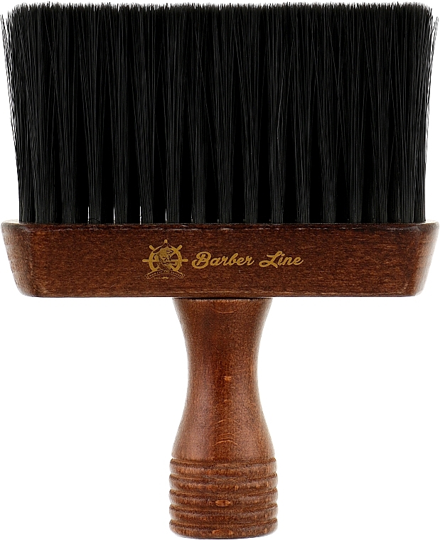 Wooden Neck Brush, 06076 - Eurostil Barber Line Triton — photo N1