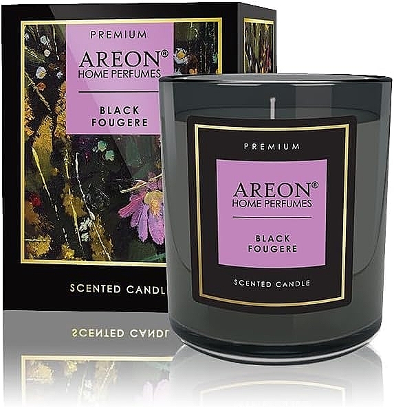 Scented Candle - Areon Home Perfumes Premium Black Fougere Scented Candle — photo N1