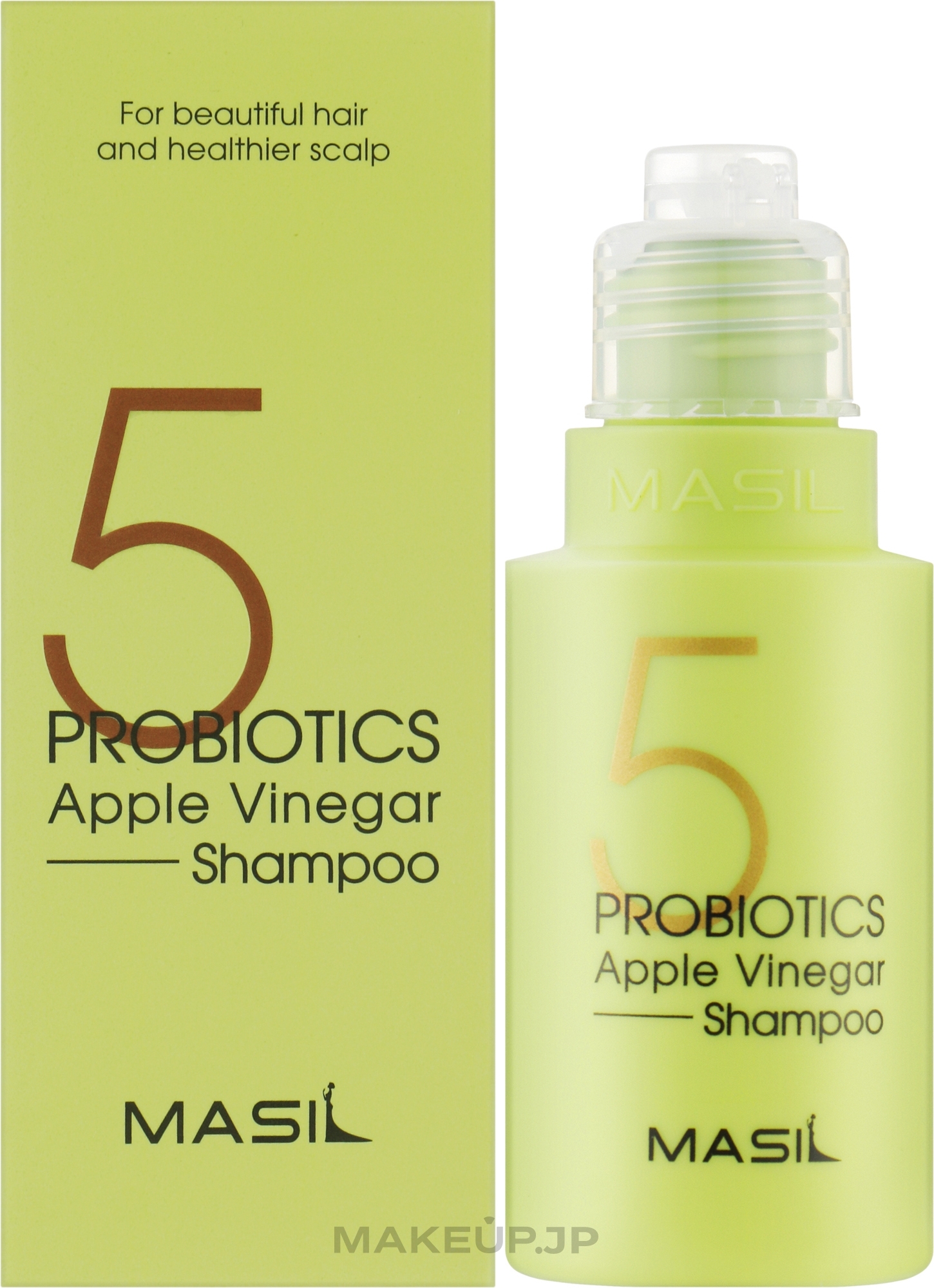 Mild Sulfate-Free Shampoo with Probiotics & Apple Vinegar - Masil 5 Probiotics Apple Vinegar Shampoo — photo 50 ml