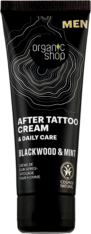 Post-Tattoo Body Cream 'Blackwood & Mint' - Organic Shop Men After Tattoo Cream — photo N2