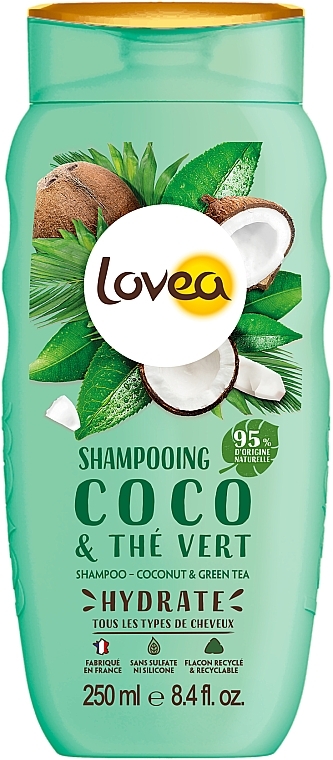 Coconut & Green Tea Shampoo - Lovea Shampoo Coconut & Green Tea — photo N2