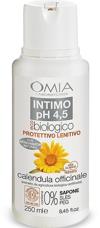 Calendula Intimate Wash Gel - Omia Laboratori Ecobio Intimo pH 4,5 Calendula — photo N2